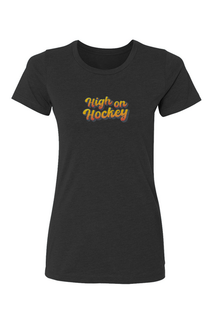 Barn Babe High on Hockey Tee Black | Barn Garb Hockey Threads