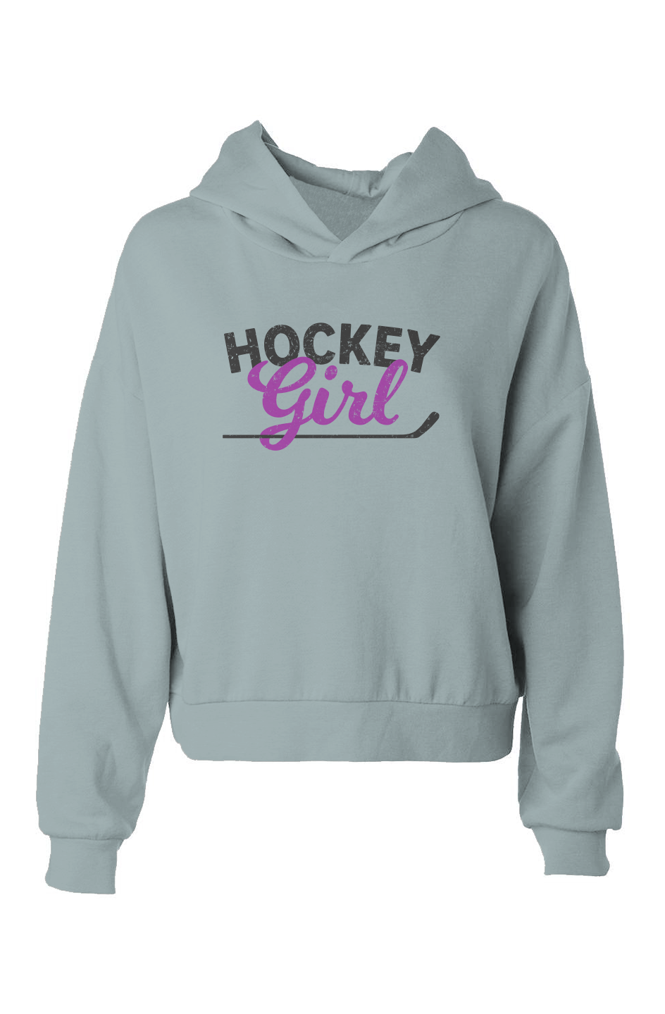 Barn Babe Hockey Girl Hip-Height Hoodie Sage | Barn Garb Hockey Threads
