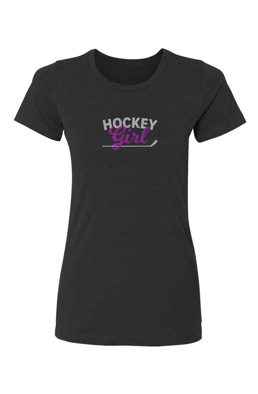 Barn Babe Hockey Girl Tee Black | Barn Garb Hockey Threads