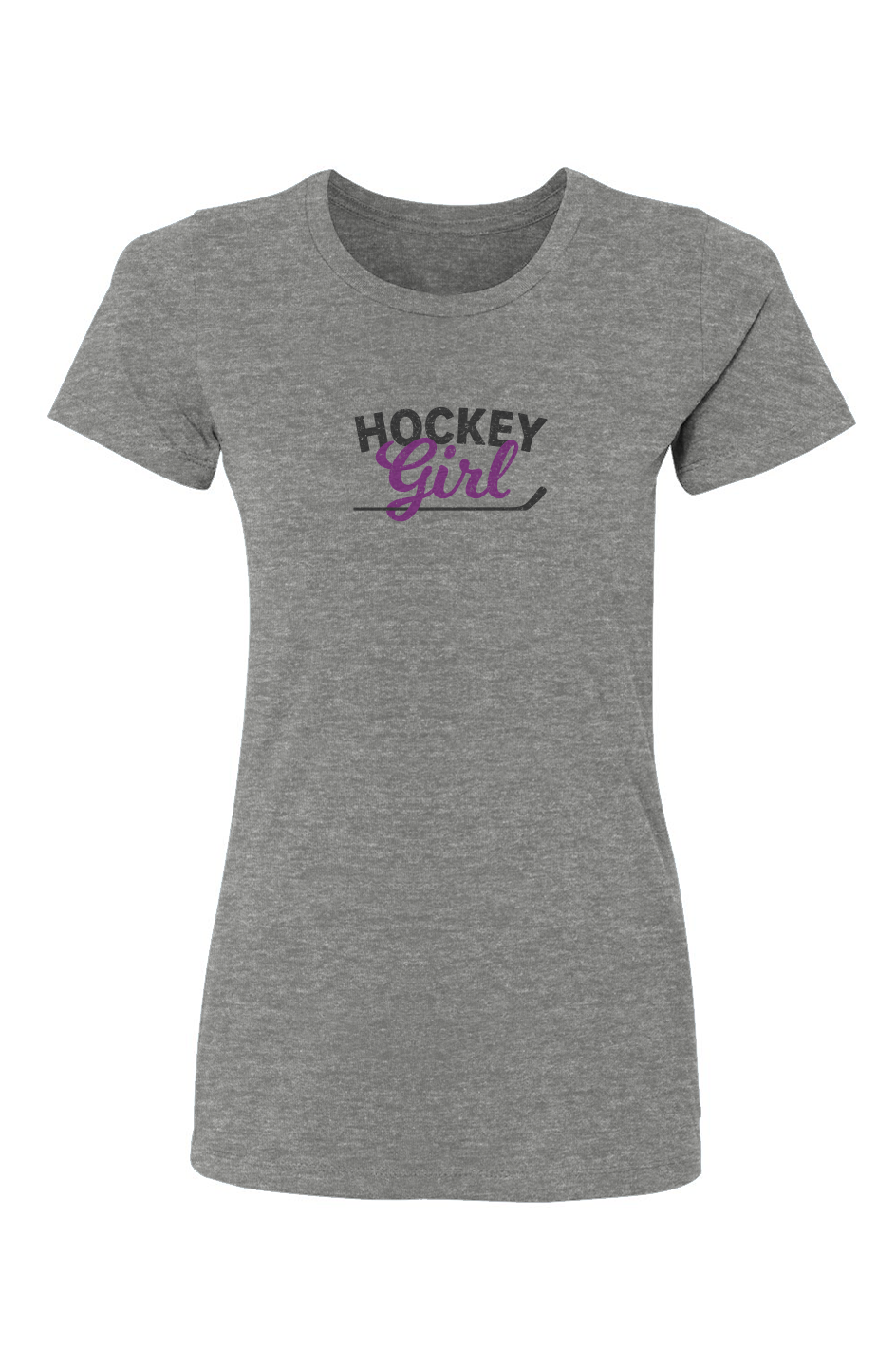 Barn Babe Hockey Girl Tee Grey | Barn Garb Hockey Threads