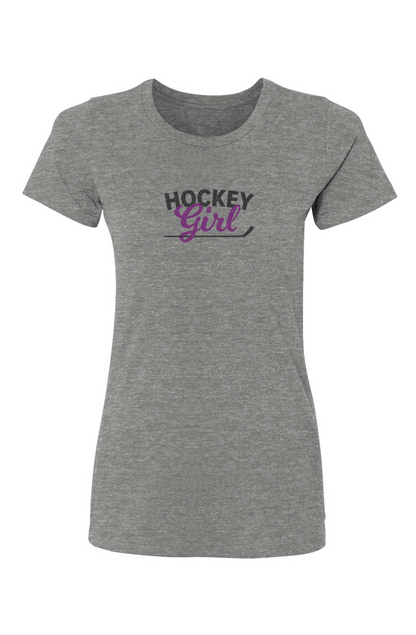 Barn Babe Hockey Girl Tee Grey | Barn Garb Hockey Threads