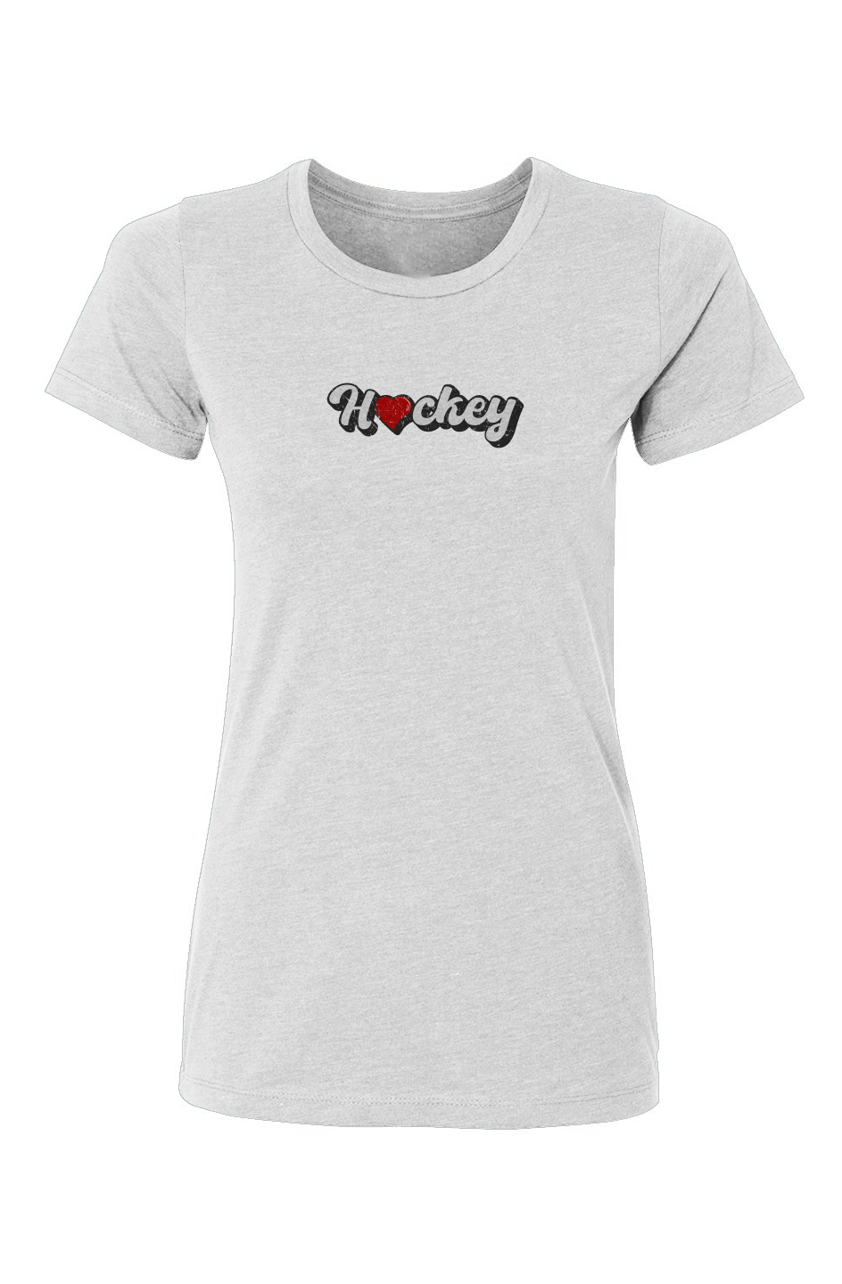 Barn Babe Hockey Heart Tee White | Barn Garb Hockey Threads