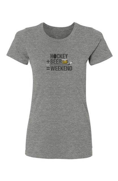 Barn Babe Hockey Math Tee Grey | Barn Garb Hockey Threads