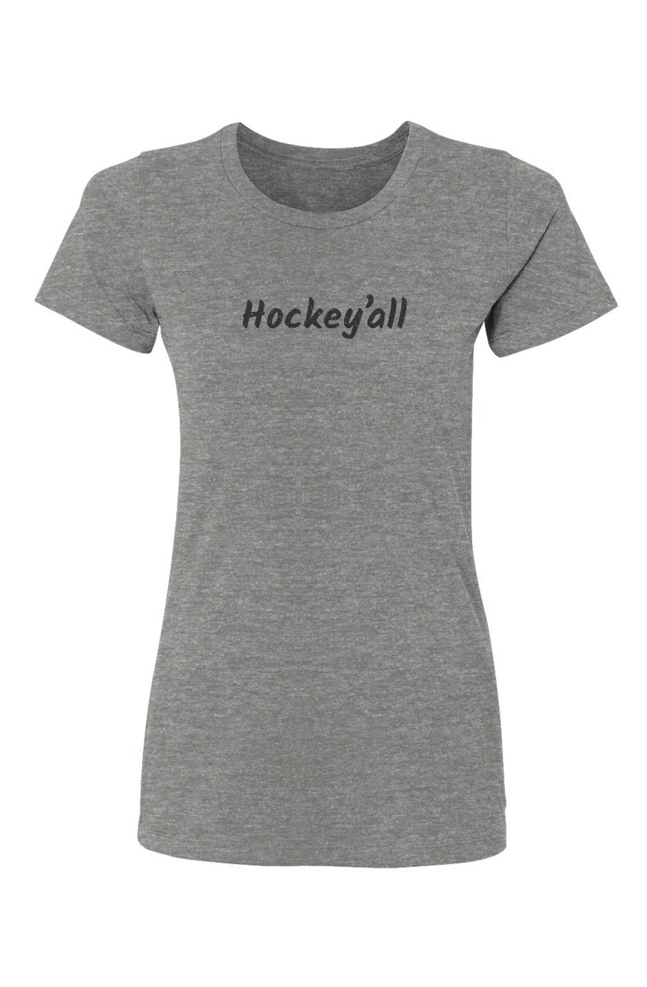 Barn Babe Hockey'all Tee Grey | Barn Garb Hockey Threads