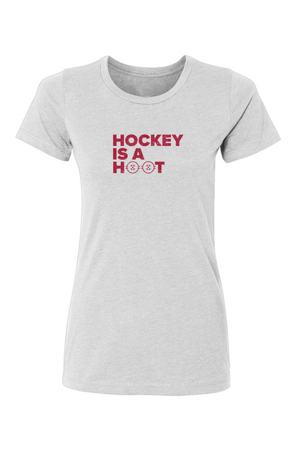 Barn Babe Hockey is a Hoot Tee White | Barn Garb Hockey Threads