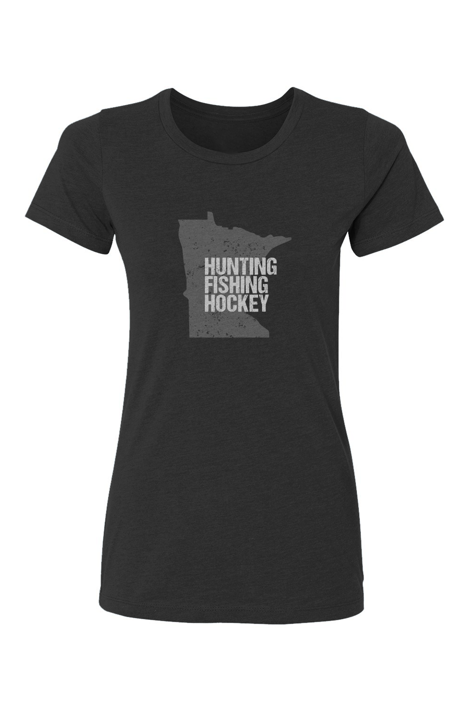 Barn Babe Hunting Fishing Hockey Tee Black | Barn Garb Hockey Threads