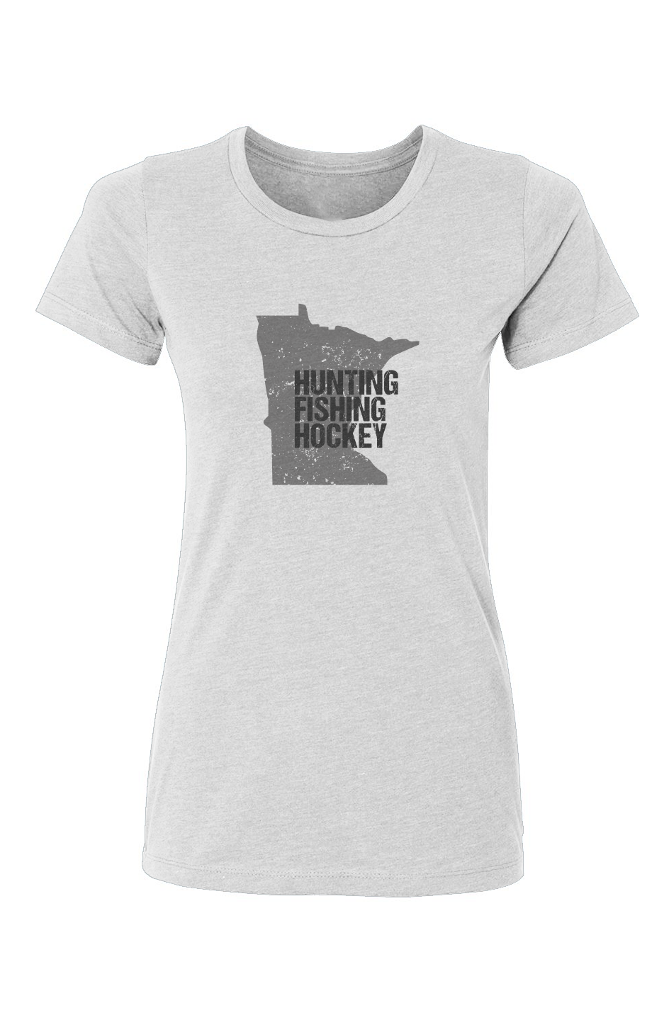 Barn Babe Hunting Fishing Hockey Tee White | Barn Garb Hockey Threads