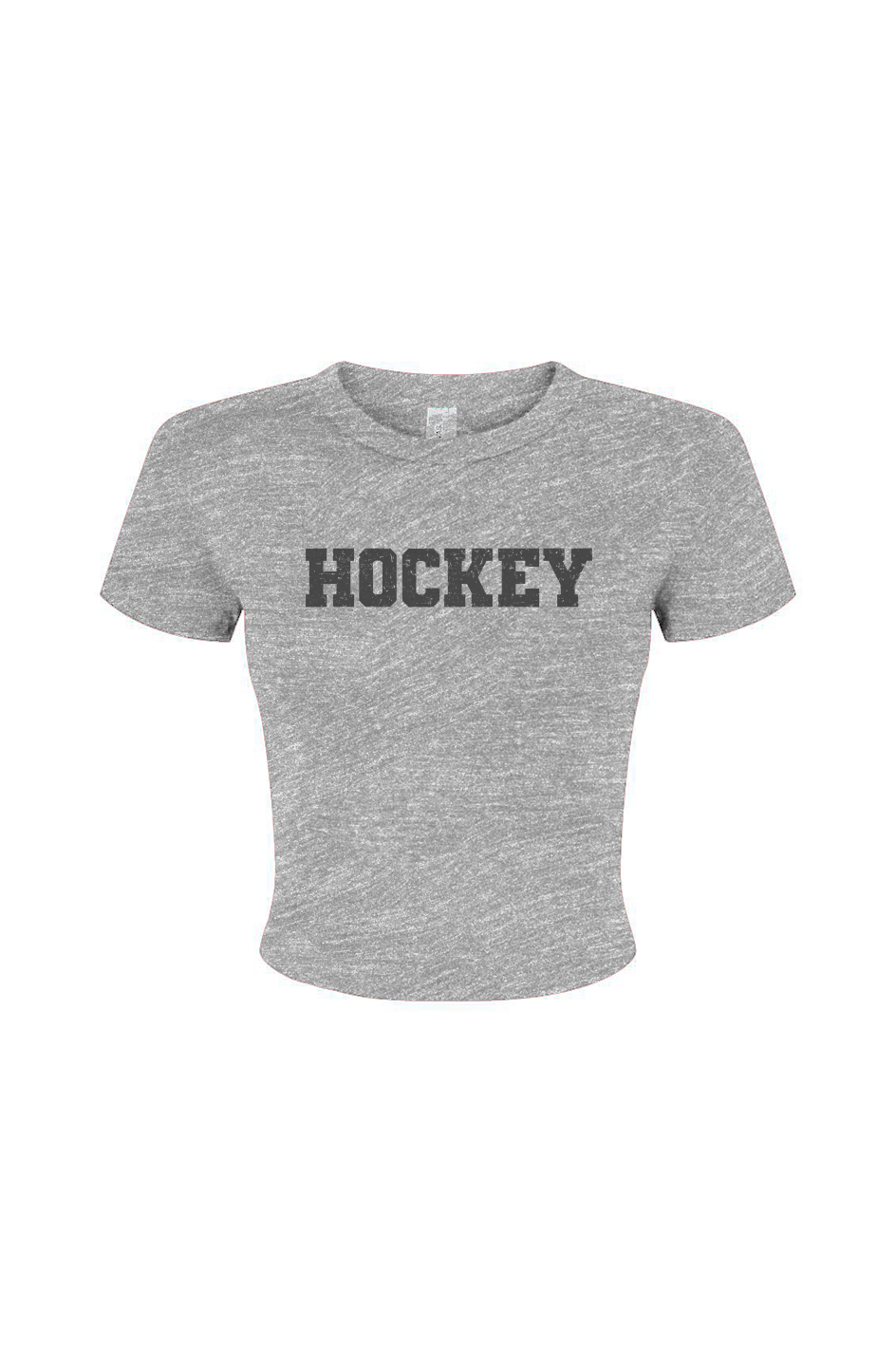 Barn Babe Legacy Hockey Baby Tee Grey | Barn Garb Hockey Threads