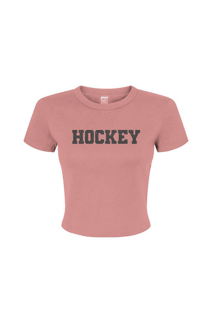 Barn Babe Legacy Hockey Baby Tee Pink | Barn Garb Hockey Threads