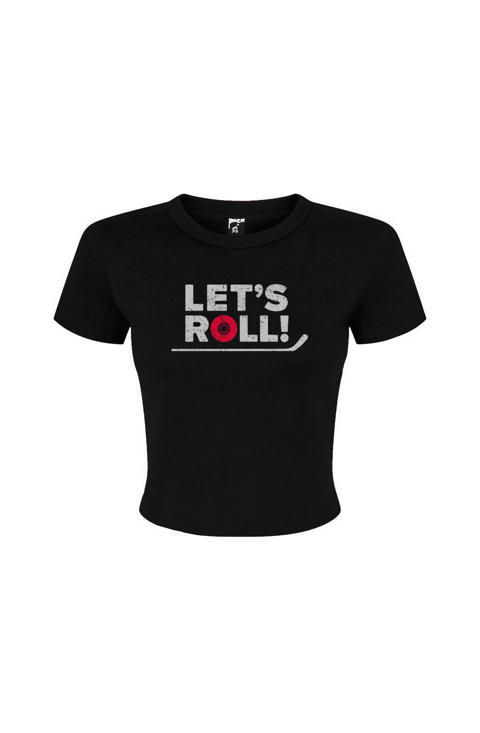 Barn Babe Let's Roll Baby Tee Black | Barn Garb Hockey Threads