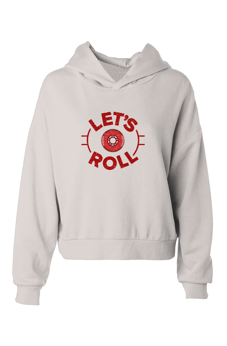 Barn Babe Let's Roll Circle Hip-Height Hoodie Bone | Barn Garb Hockey Threads