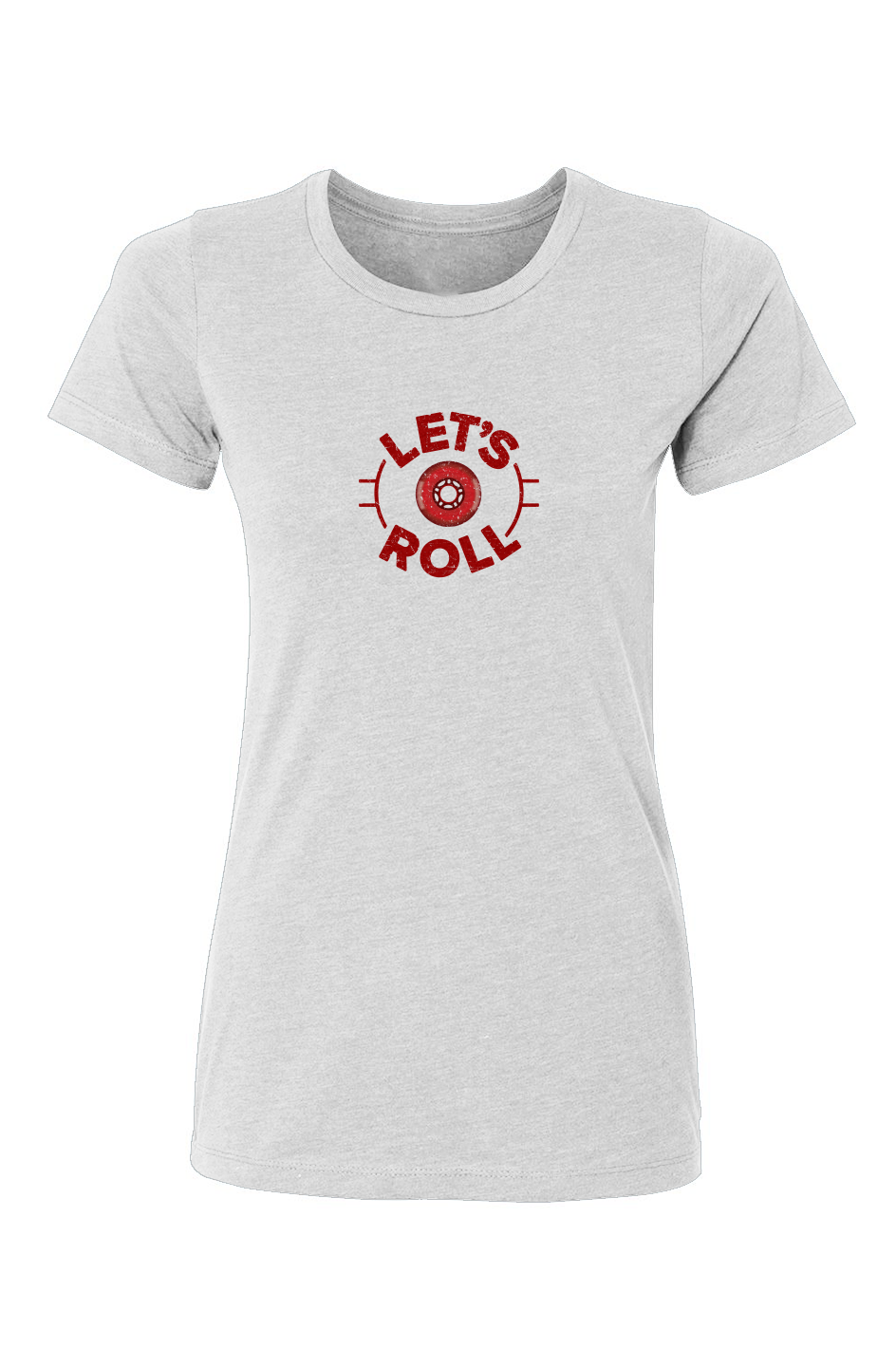 Barn Babe Lets Roll Circle Tee White | Barn Garb Hockey Threads