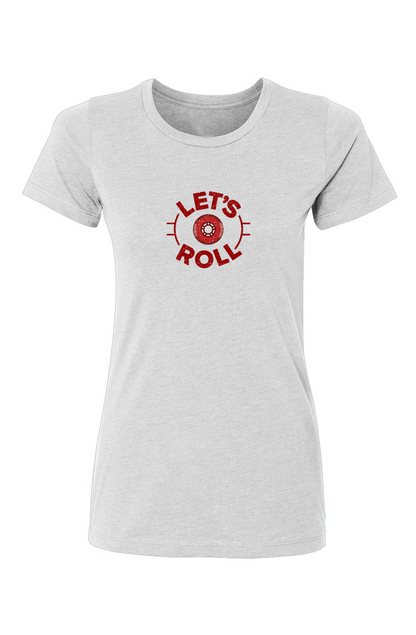 Barn Babe Lets Roll Circle Tee White | Barn Garb Hockey Threads