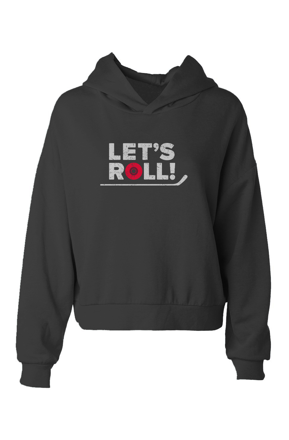 Barn Babe Let's Roll Hip-Height Hoodie Black | Barn Garb Hockey Threads