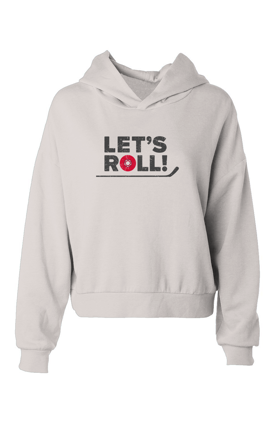 Barn Babe Let's Roll Hip-Height Hoodie Bone | Barn Garb Hockey Threads