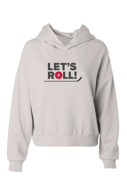 Barn Babe Let's Roll Hip-Height Hoodie Bone | Barn Garb Hockey Threads