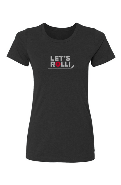 Barn Babe Let's Roll Tee Black | Barn Garb Hockey Threads