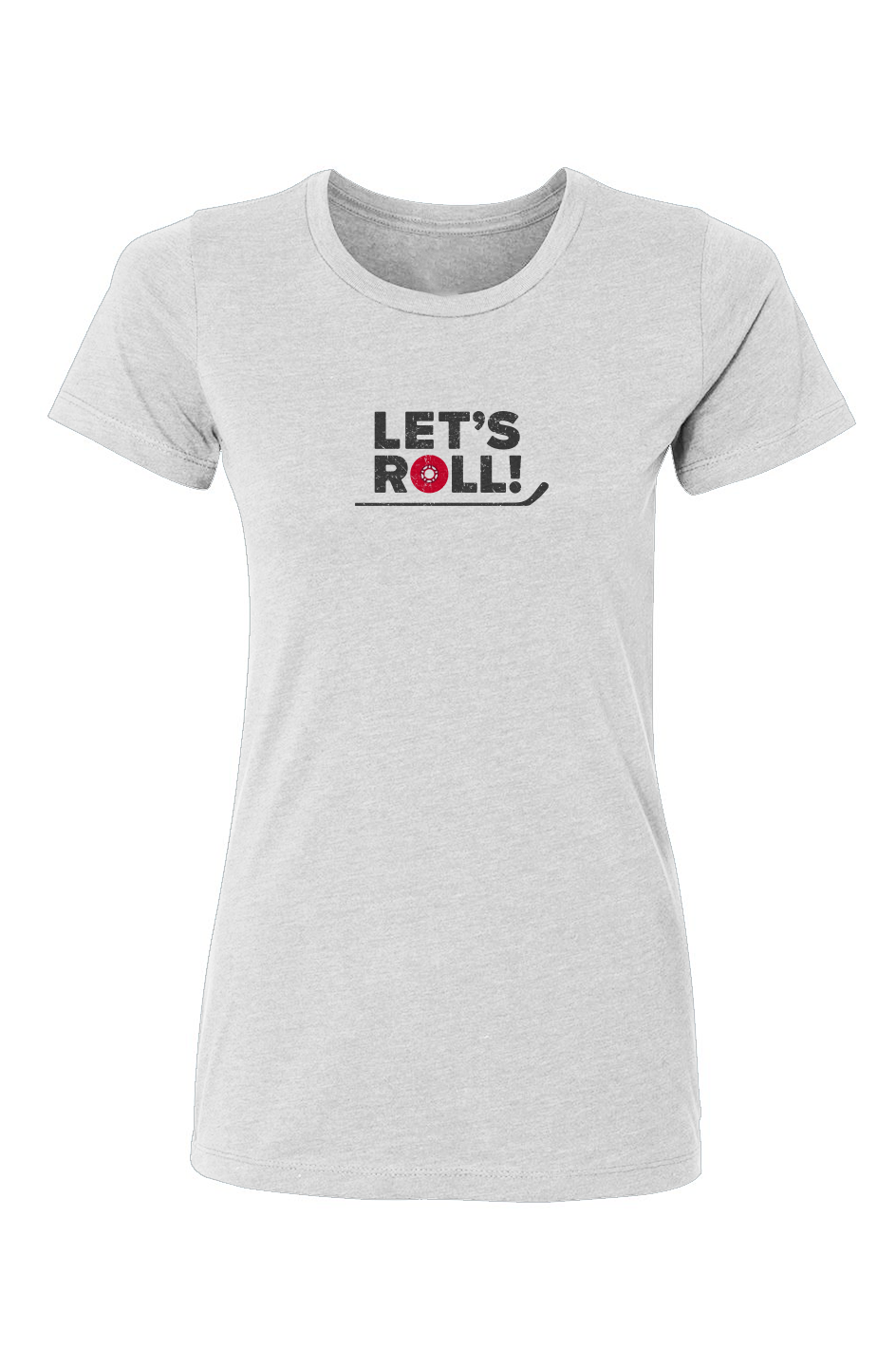 Barn Babe Let's Roll Tee White | Barn Garb Hockey Threads