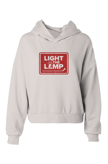 Barn Babe Light the Lamp Badge Hip-Height Hoodie Bone | Barn Garb Hockey Threads