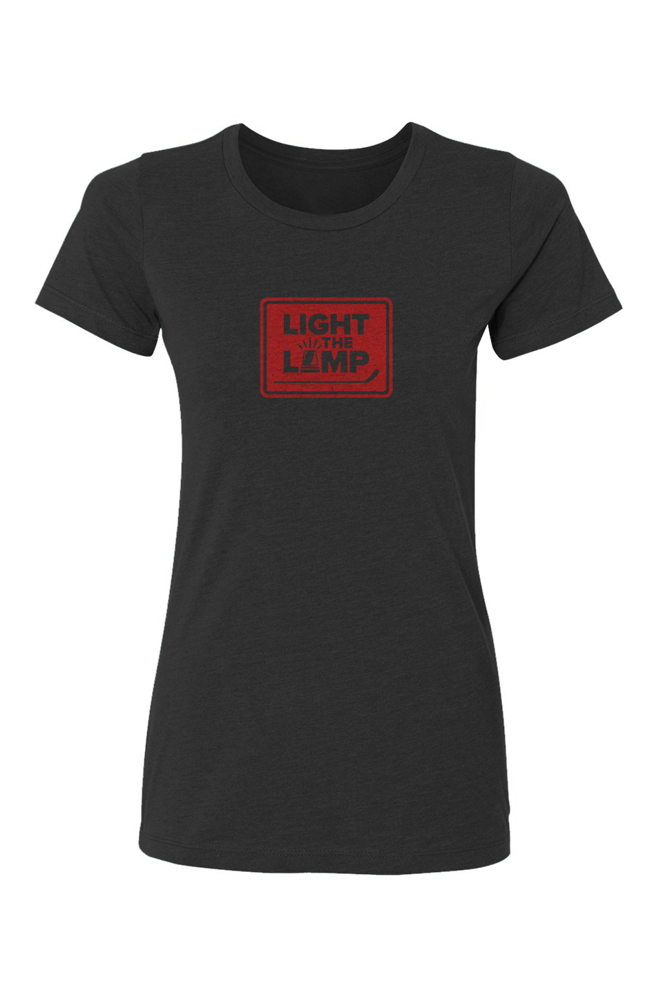 Barn Babe Light the Lamp Badge Tee Black | Barn Garb Hockey Threads