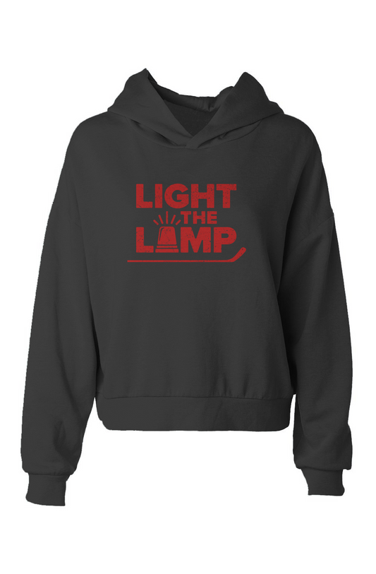 Barn Babe Light the Lamp Hip-Height Hoodie Black | Barn Garb Hockey Threads