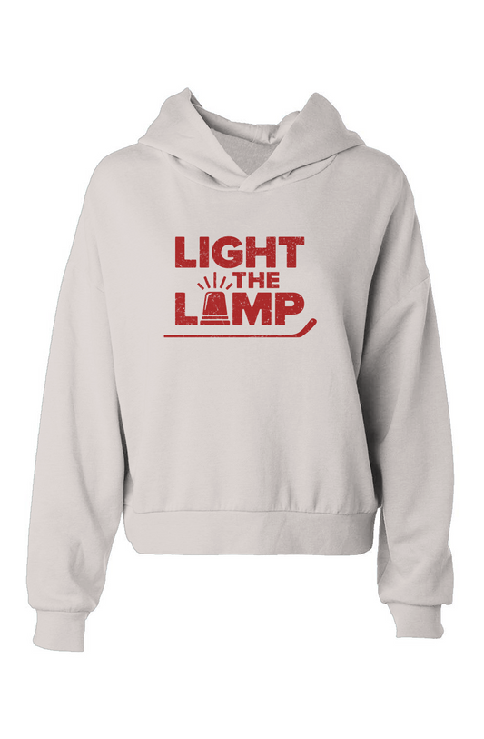 Barn Babe Light the Lamp Hip-Height Hoodie Bone | Barn Garb Hockey Threads