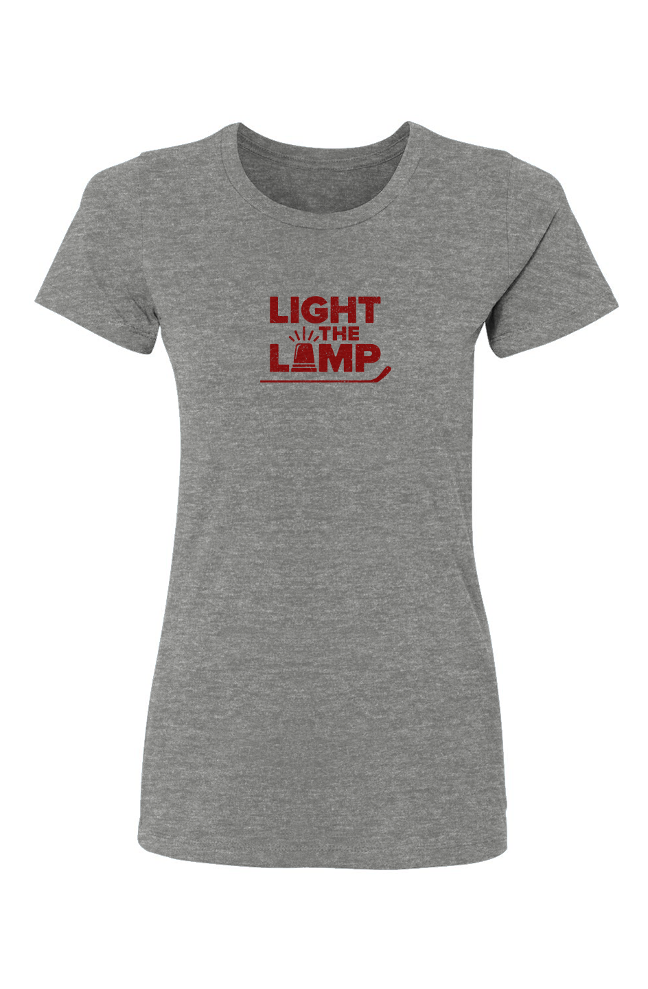 Barn Babe Light the Lamp Tee Grey | Barn Garb Hockey Garbs