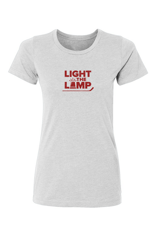 Barn Babe Light the Lamp Tee White | Barn Garb Hockey Garbs