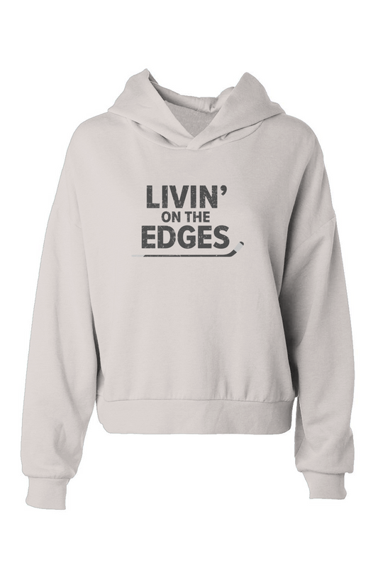 Barn Babe Livin' on the Edges Hip-Height Hoodie Bone | Barn Garb Hockey Threads