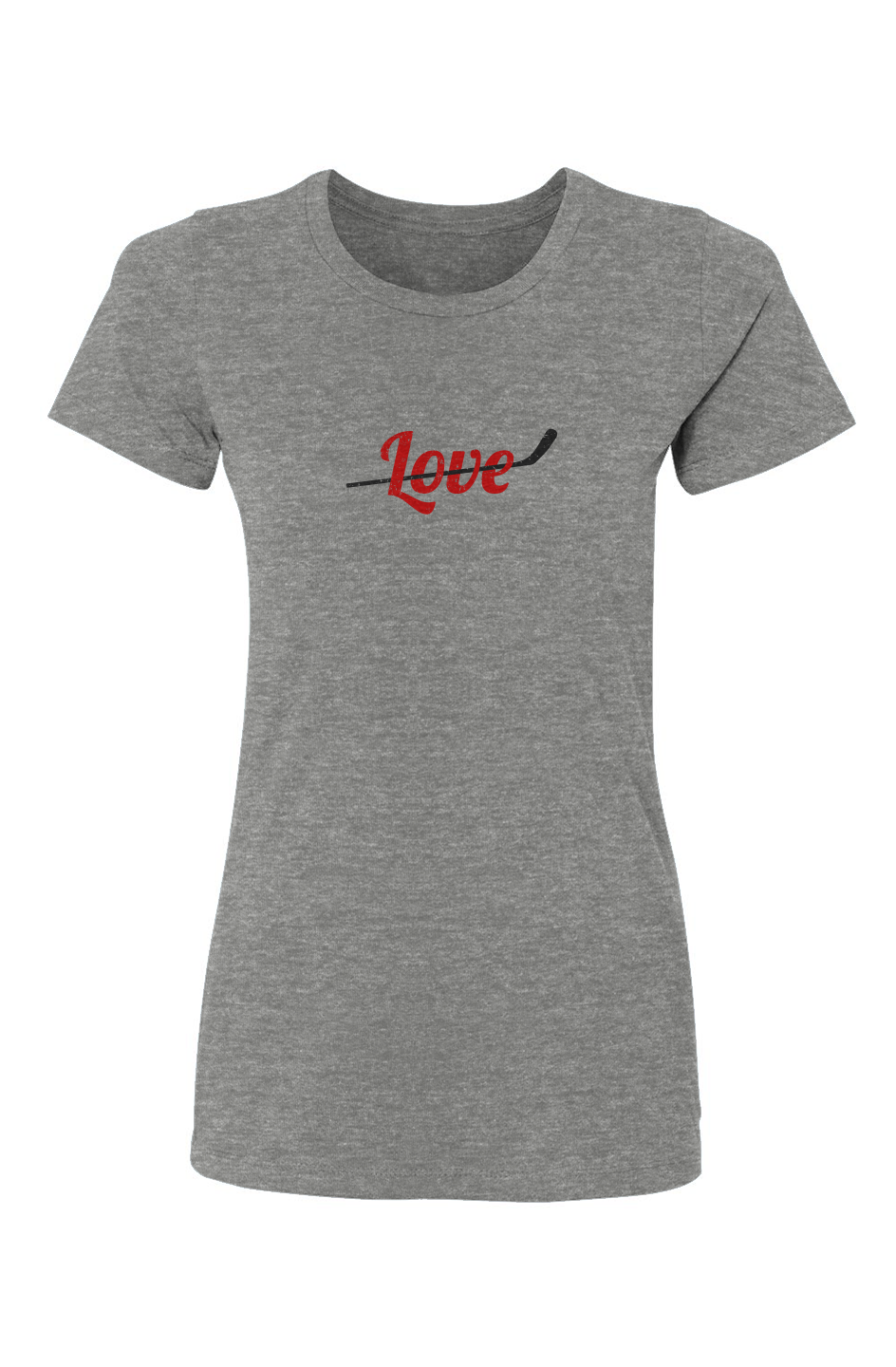 Barn Babe Love Stick Tee Grey | Barn Garb Hockey Threads