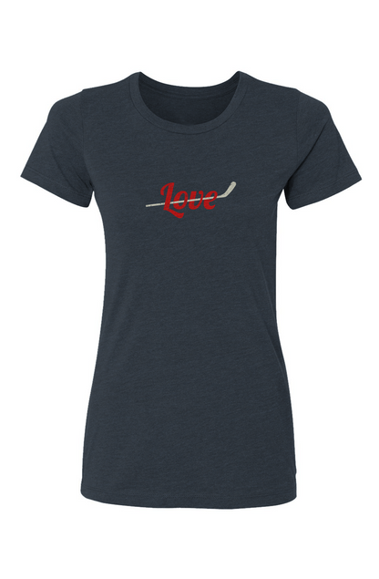 Barn Babe Love Stick Tee Navy Blue | Barn Garb Hockey Threads