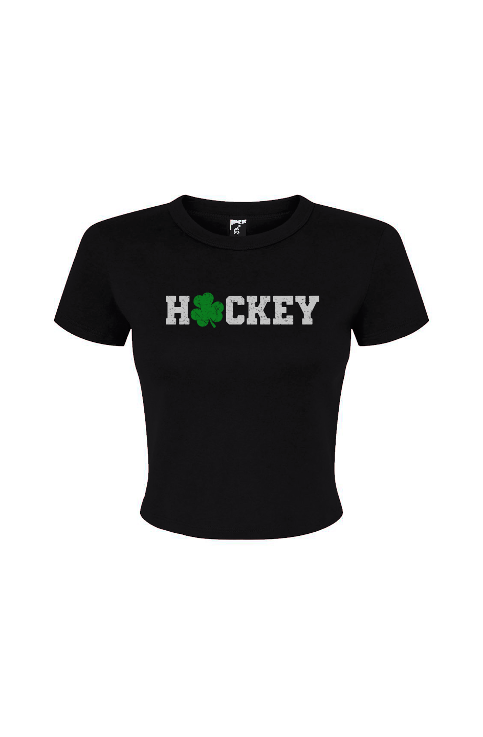 Barn Babe Lucky Shammy Baby Tee Black | Barn Garb Hockey Threads