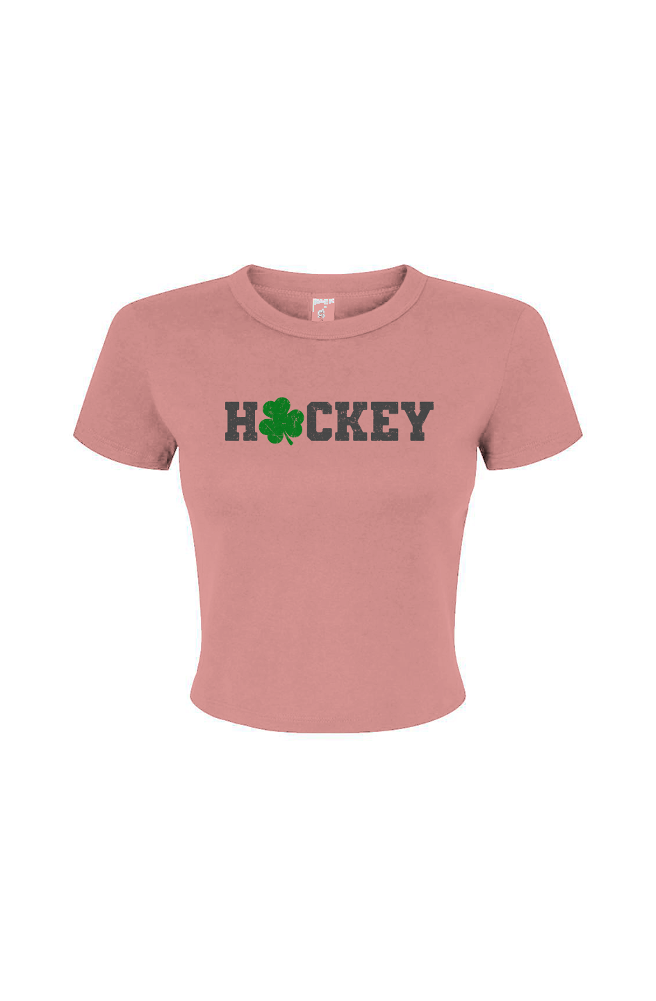 Barn Babe Lucky Shammy Baby Tee Pink | Barn Garb Hockey Threads