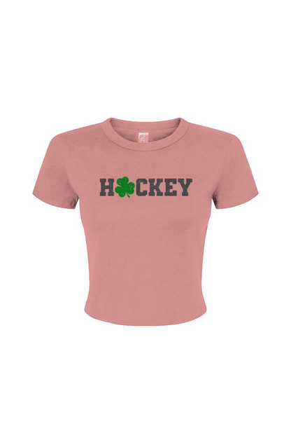 Barn Babe Lucky Shammy Baby Tee Pink | Barn Garb Hockey Threads