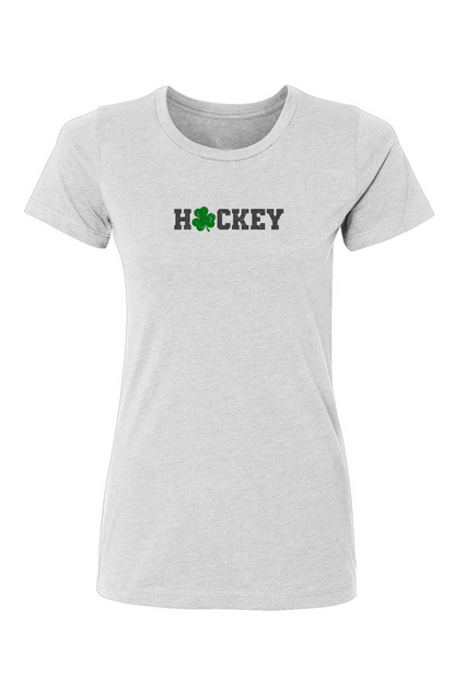 Barn Babe Lucky Shammy Tee White | Barn Garb Hockey Threads