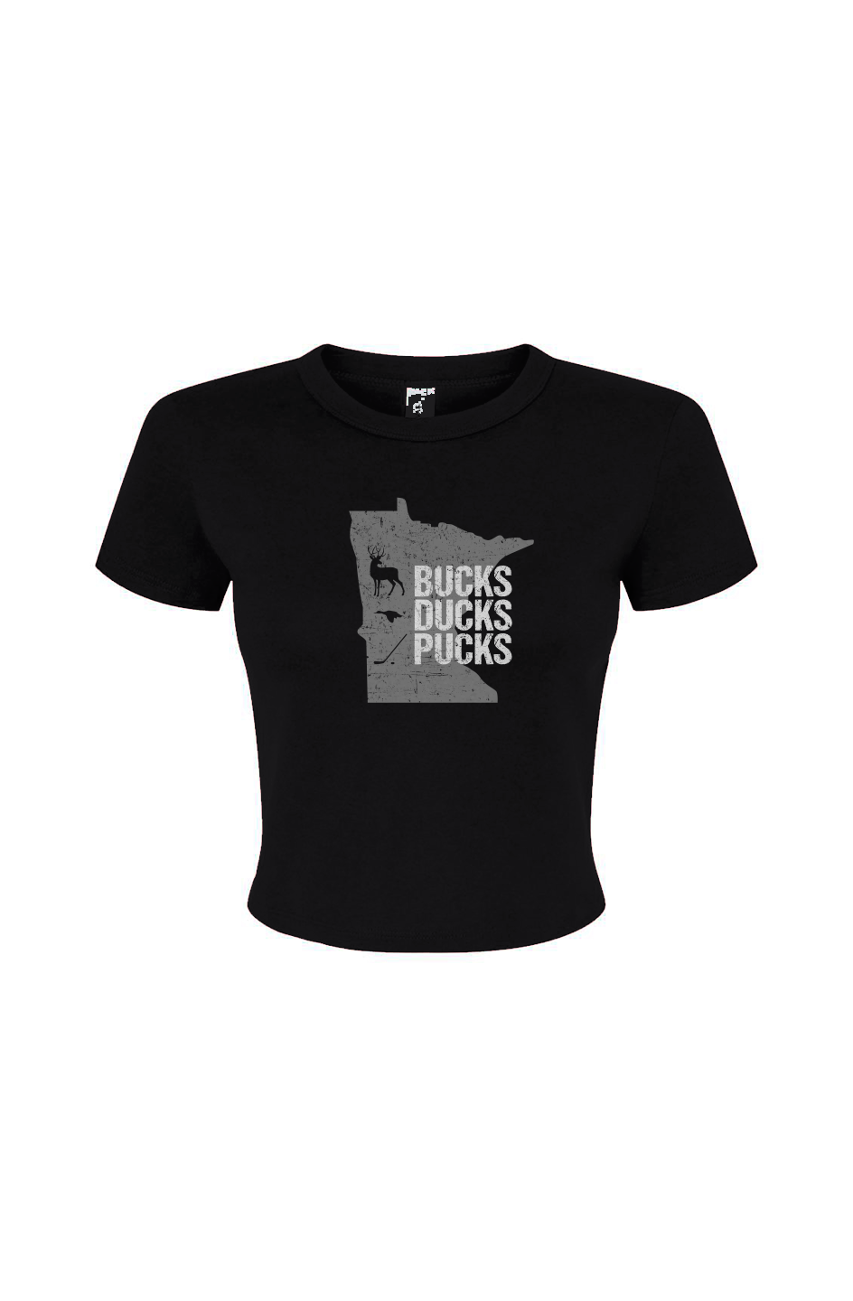 Barn Babe Minnesota Hunting Baby Tee Black | Barn Garb Hockey Threads