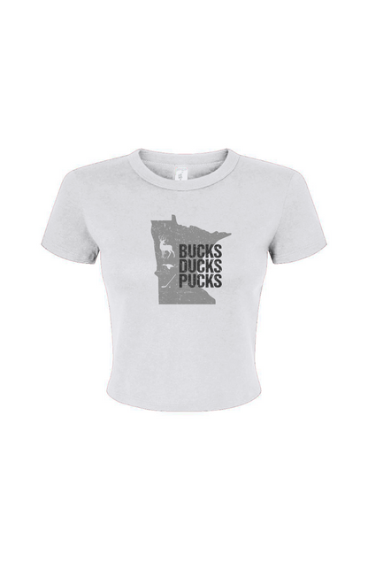 Barn Babe Minnesota Hunting Baby Tee White | Barn Garb Hockey Threads