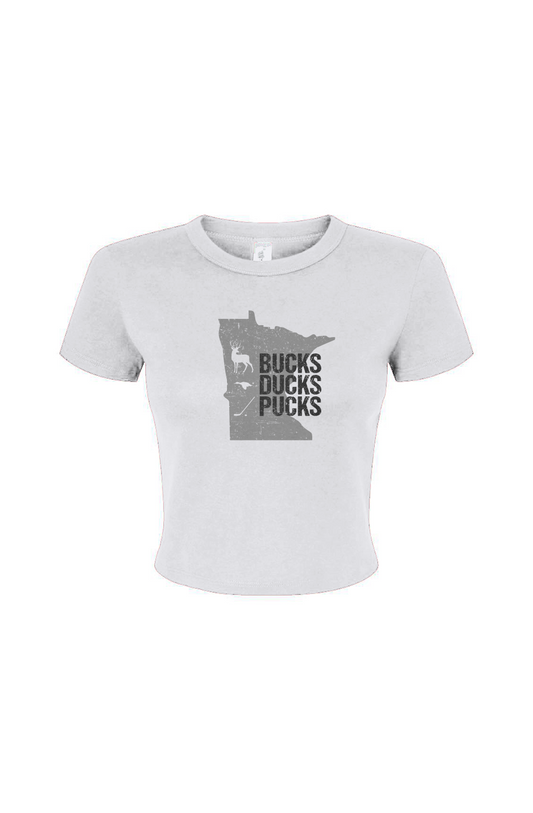 Barn Babe Minnesota Hunting Baby Tee White | Barn Garb Hockey Threads