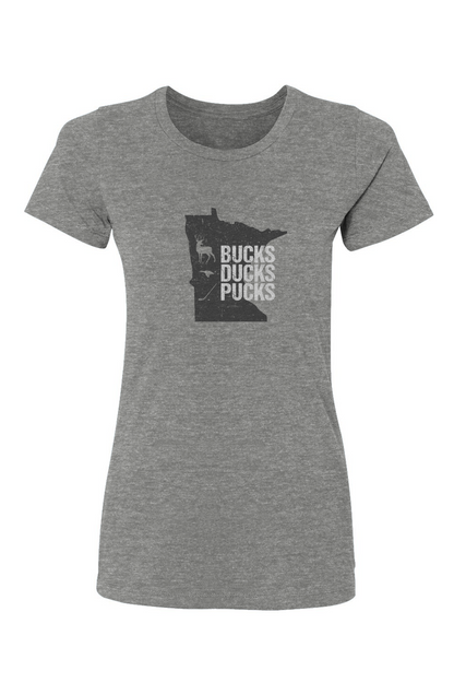 Barn Babe Minnesota Hunting Tee Grey | Barn Garb Hockey Threads