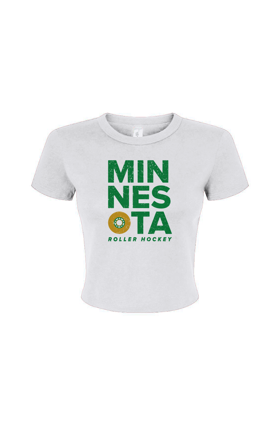 Barn Babe Minnesota Roller Baby Tee White | Barn Garb Hockey Threads