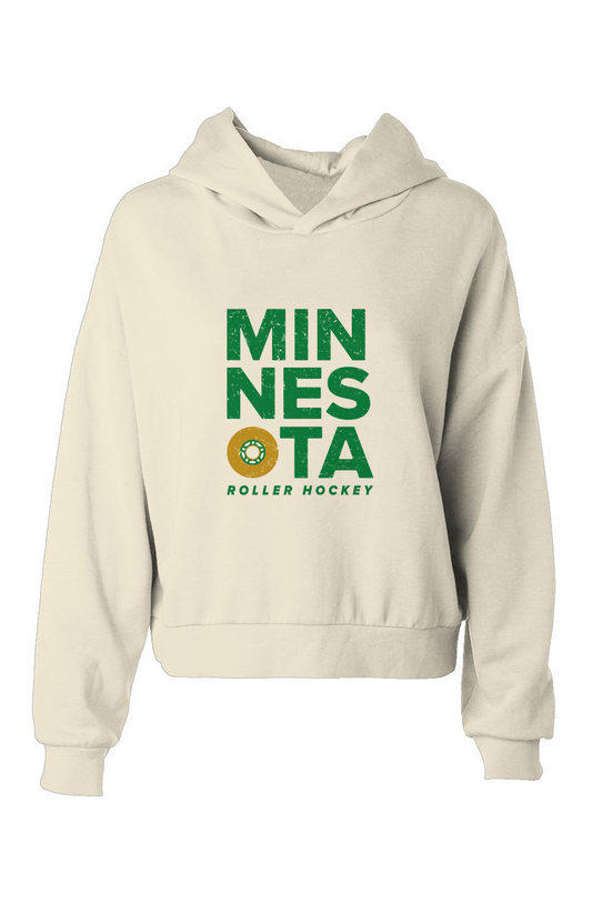 Barn Babe Minnesota Roller Hip-Height Hoodie Bone | Barn Garb Hockey Threads
