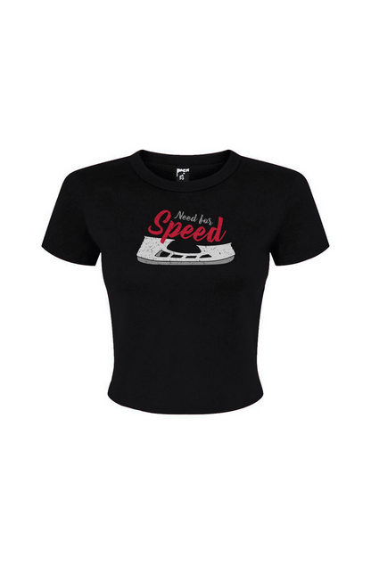 Barn Babe Need for Speed Baby Tee Black | Barn Garb Hockey Threads