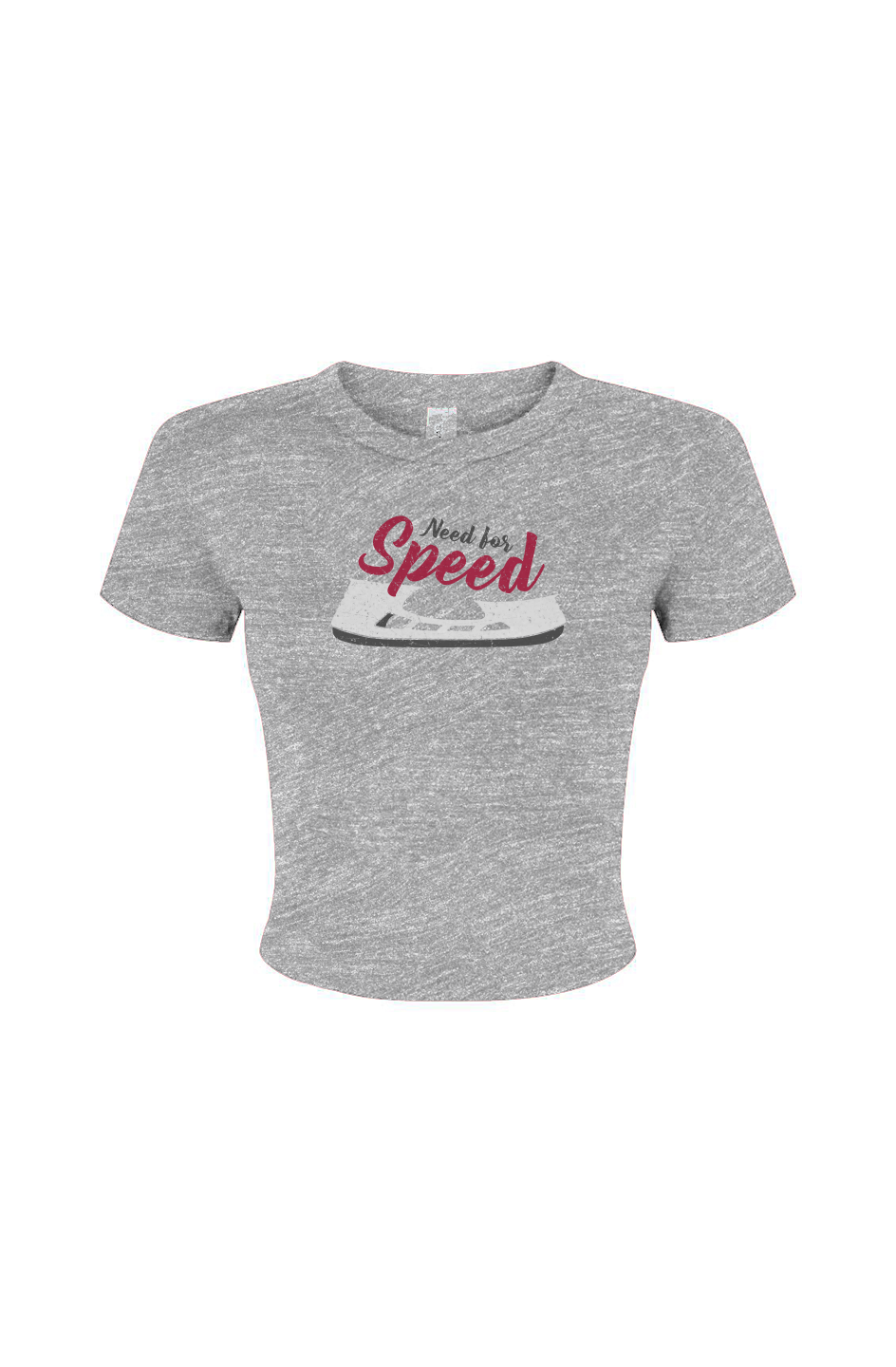 Barn Babe Need for Speed Baby Tee Grey | Barn Garb Hockey Threads