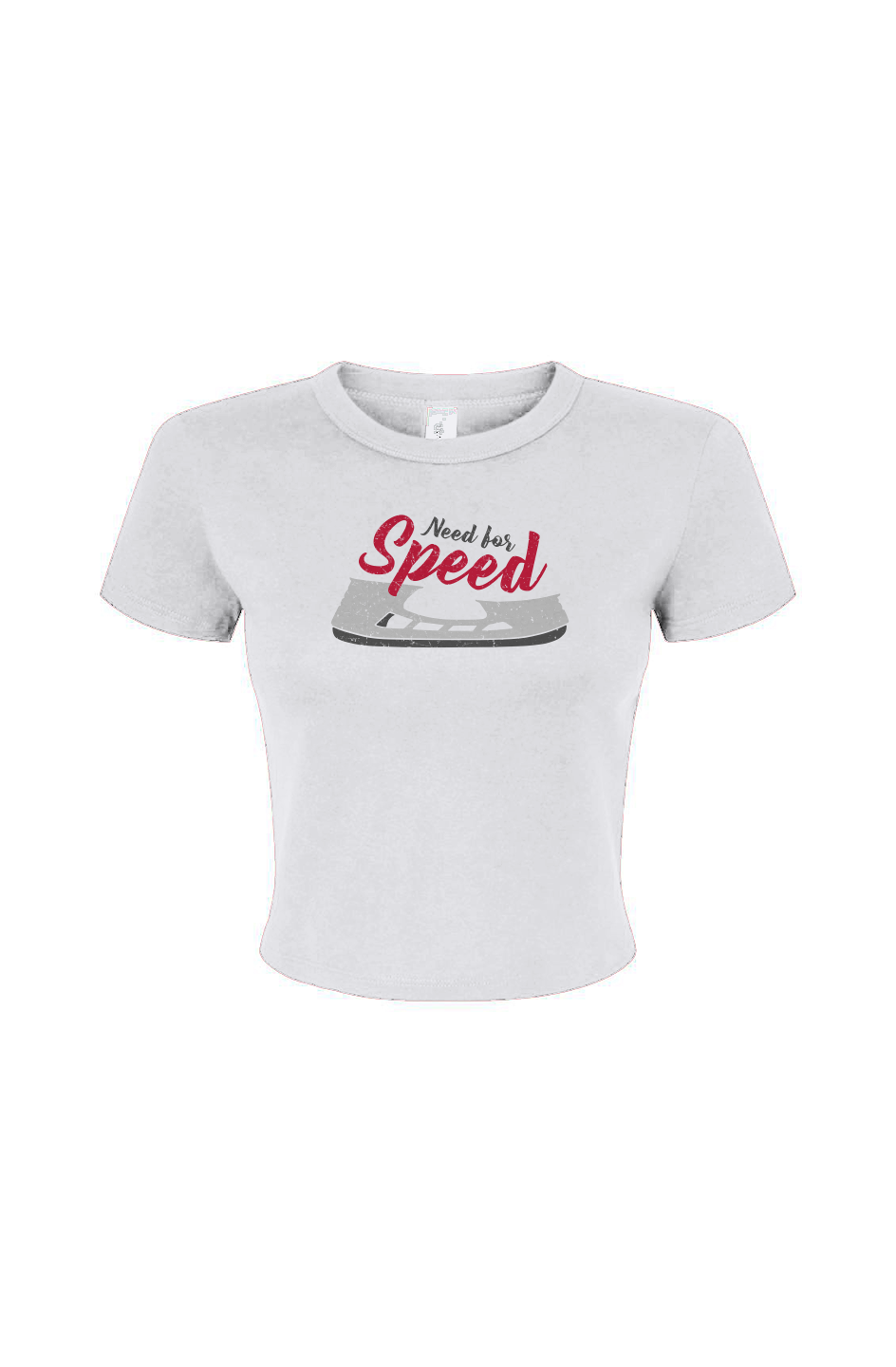 Barn Babe Need for Speed Baby Tee White | Barn Garb Hockey Threads