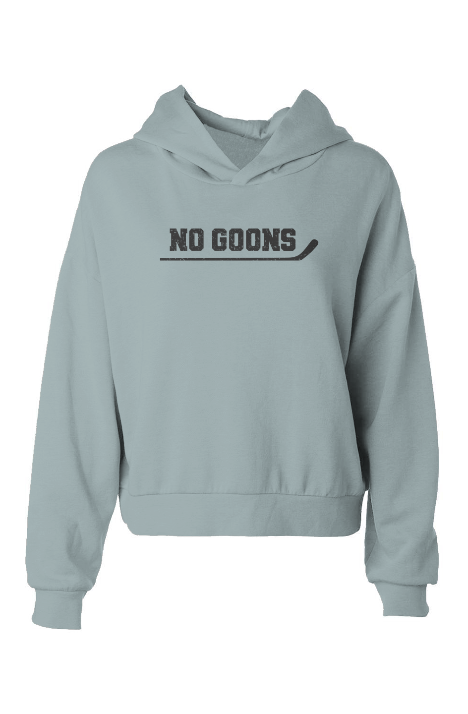 Barn Babe No Goons Hip-Height Hoodie Sage | Barn Garb Hockey Threads
