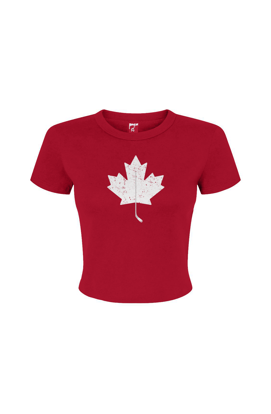 Barn Babe Northern Twig Baby Tee Red | Barn Garb Hockey Threads