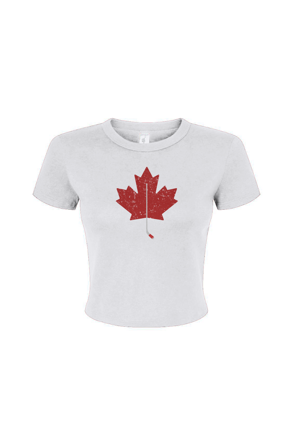 Barn Babe Northern Twig Baby Tee White | Barn Garb Hockey Threads