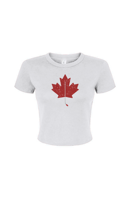 Barn Babe Northern Twig Baby Tee White | Barn Garb Hockey Threads