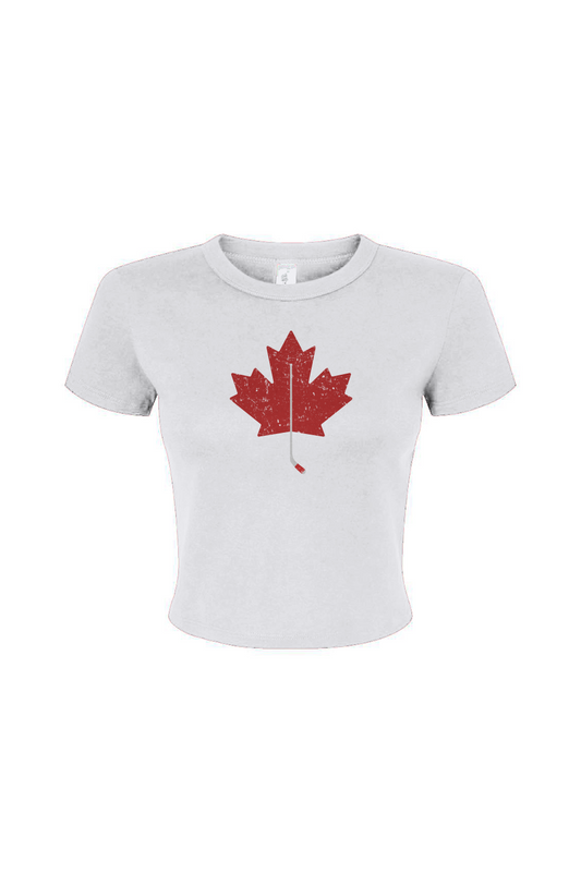 Barn Babe Northern Twig Baby Tee White | Barn Garb Hockey Threads