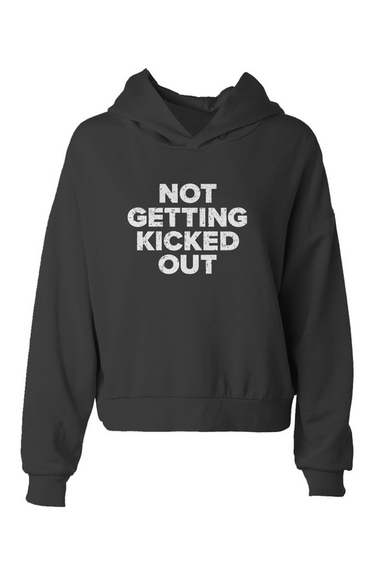Barn Babe Not Getting Kicked Out Hip-Height Hoodie Black | Barn Garb Hockey Threads